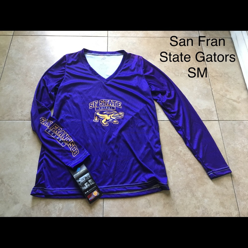 San Fran Gators long sleeve v neck tee SM
